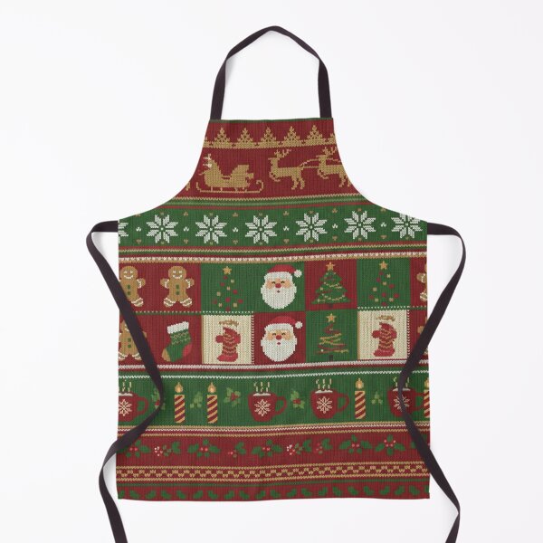 Item preview, Cozy Classic Knitted Christmas Pattern: Seamless Holiday Fabric designed and sold by Muj1n.