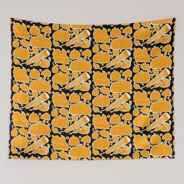 Item preview, Thanksgiving Bliss with black background  designed and sold by missmann.
