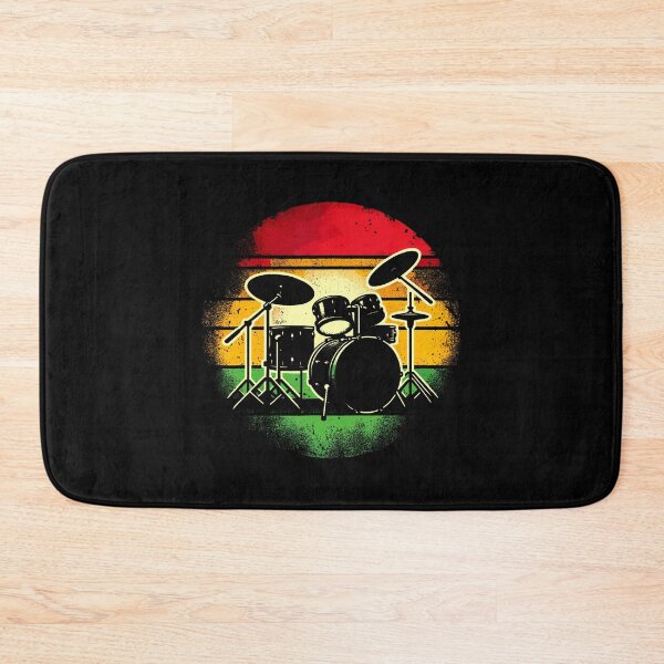 Item preview, Drums Retro Vintage Drummer Band Drumset designed and sold by DollieMichele.