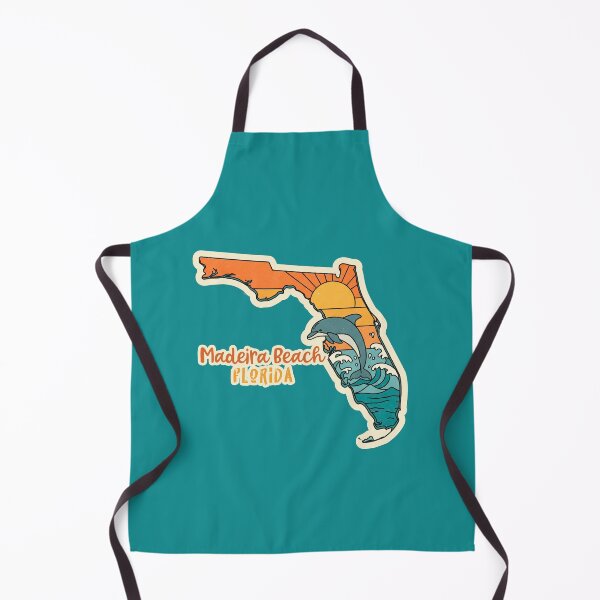 Item preview, Madeira Beach Florida Retro Art | Dolphin, Sunset, Waves & Florida design designed and sold by Mandeville Photography.