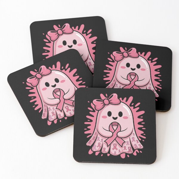 Item preview, Halloween Pink Boo Ghost Breast Cancer Awareness Pink Ribbon designed and sold by Rotasiin.