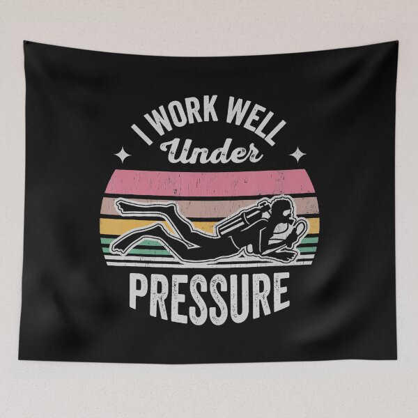 Item preview, I Work Well Under Pressure Scuba Diving designed and sold by AndreaBonnie.
