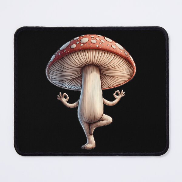 Item preview, Funny Yoga Mushroom designed and sold by DollieMichele.