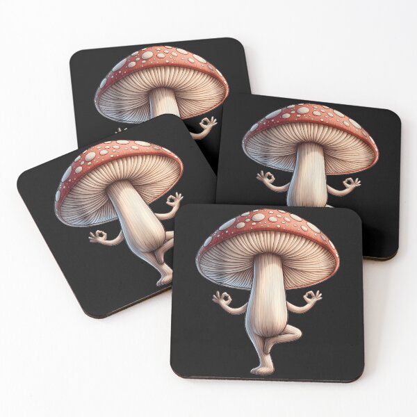 Item preview, Funny Yoga Mushroom designed and sold by DollieMichele.
