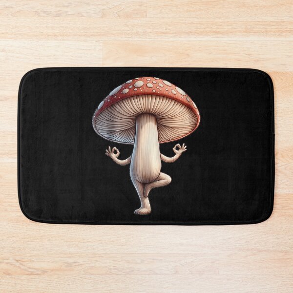Item preview, Funny Yoga Mushroom designed and sold by DollieMichele.
