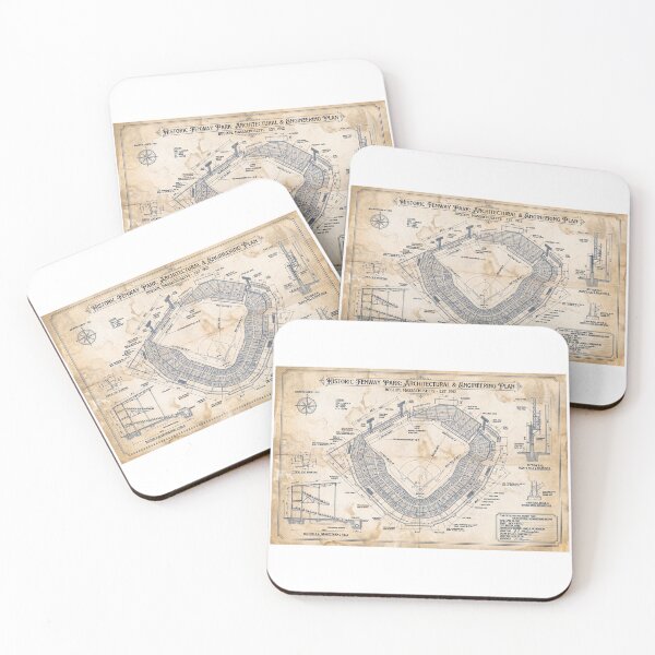 Item preview, Historic Fenway Park 1912 — Vintage Architectural Blueprint Art designed and sold by Daniel Hagerman.