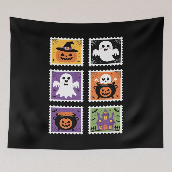 Item preview, Halloween Postage Stamp Spooky Ghost, Boo, Autumn designed and sold by Rotasiin.