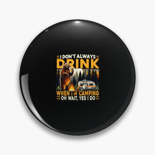 Item preview, Funny Camping Bear Drinking Beer Team Campfire designed and sold by EileenDeana.