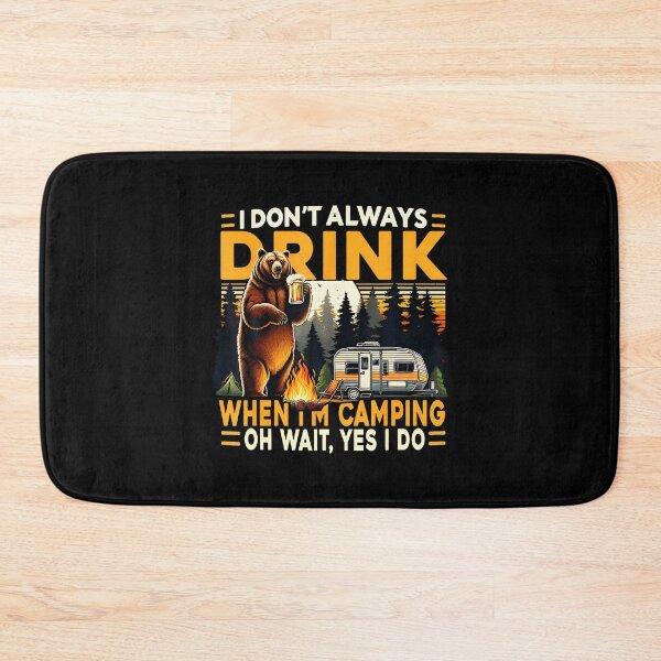 Item preview, Funny Camping Bear Drinking Beer Team Campfire designed and sold by EileenDeana.