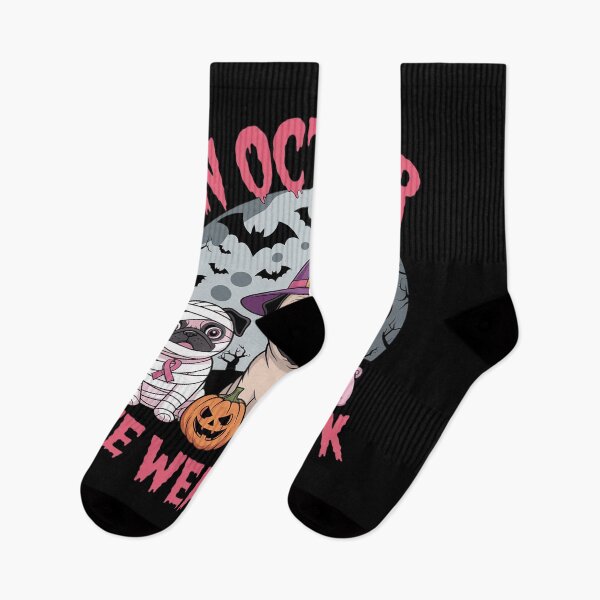 Item preview, Halloween Pull Dog In October We Wear Pink designed and sold by Rotasiin.
