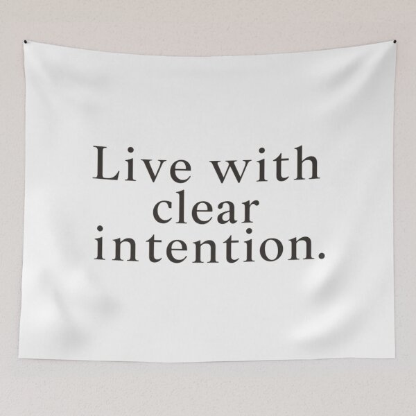 Item preview, Live With Clear Intention – Nordic Lifestyle Minimal Shirt designed and sold by Irene Catchmind.