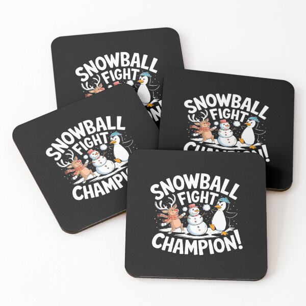 Item preview, Snowball Fight Champion Funny Reindeer Snowman Penguin Game designed and sold by AndreaBonnie.
