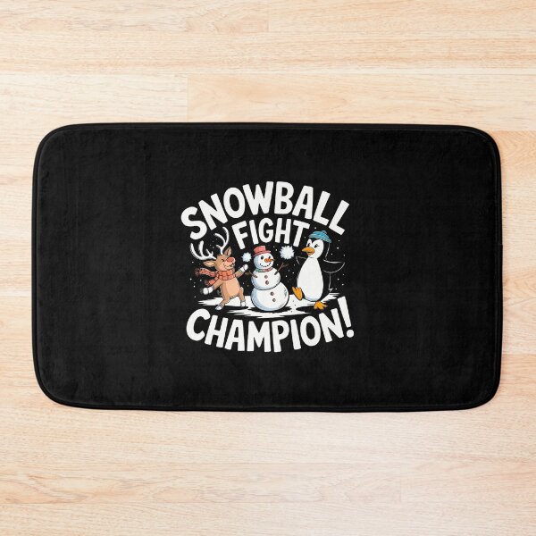 Item preview, Snowball Fight Champion Funny Reindeer Snowman Penguin Game designed and sold by AndreaBonnie.