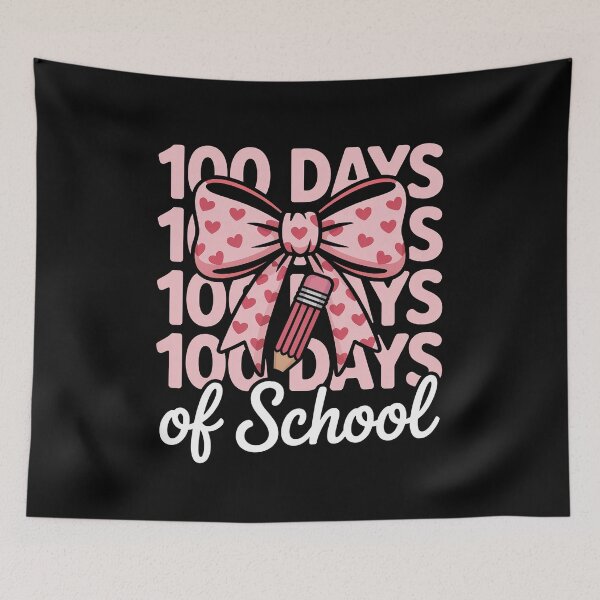 Item preview, Coquette Bow 100 Days of School 100 Days of School Coquette designed and sold by catsdothingz.