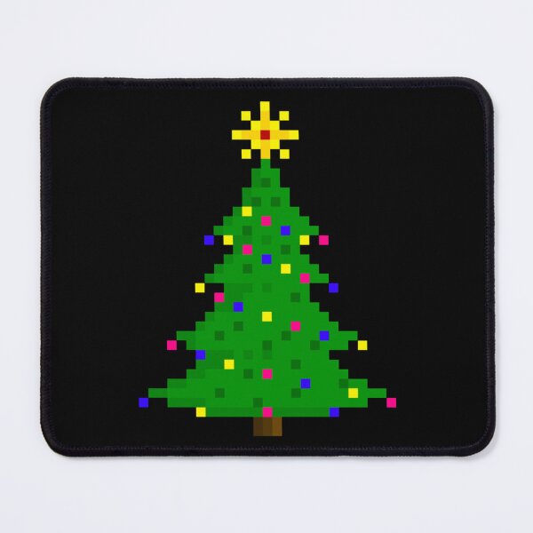 Item preview, Christmas tree snow pixel art  designed and sold by DavinMaur.