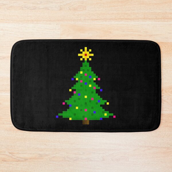 Item preview, Christmas tree snow pixel art  designed and sold by DavinMaur.