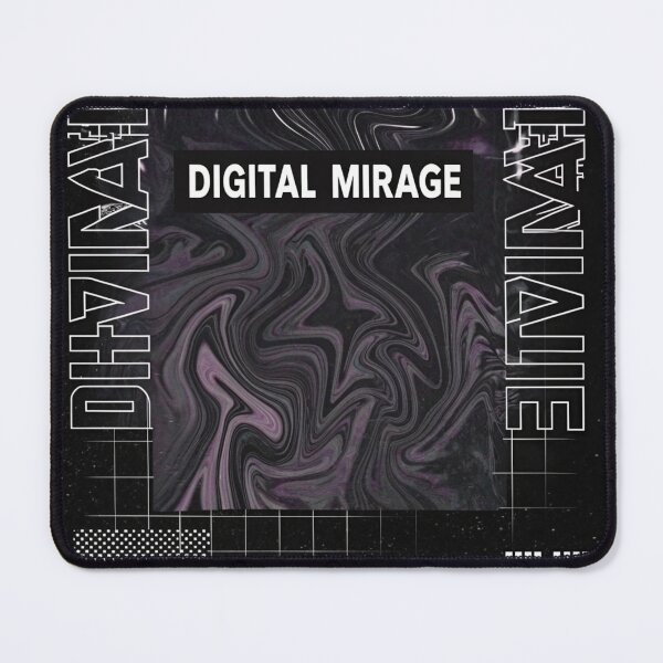Item preview, DIGITAL MIRAGE: Neon Reflections in Fluid Waves designed and sold by Raw-Ink.