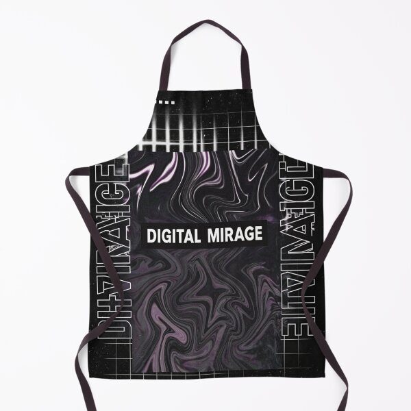 Item preview, DIGITAL MIRAGE: Neon Reflections in Fluid Waves designed and sold by Raw-Ink.