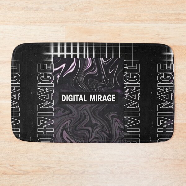 Item preview, DIGITAL MIRAGE: Neon Reflections in Fluid Waves designed and sold by Raw-Ink.