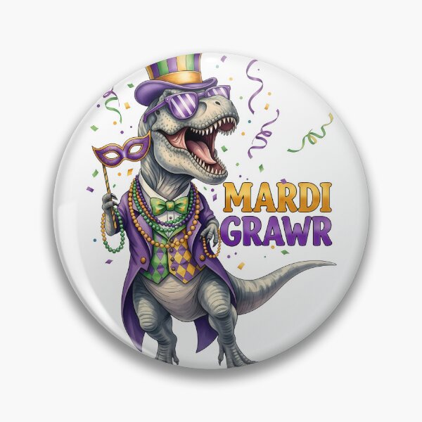 Item preview, Mardi Grawr T-Rex Dino Toddler Kids Mardi Gras Boys Gift designed and sold by LiviuGligoros.