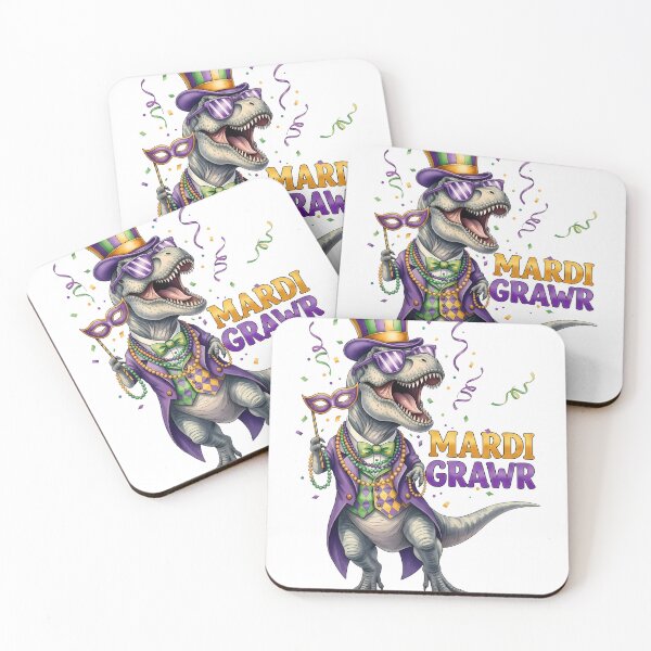 Item preview, Mardi Grawr T-Rex Dino Toddler Kids Mardi Gras Boys Gift designed and sold by LiviuGligoros.