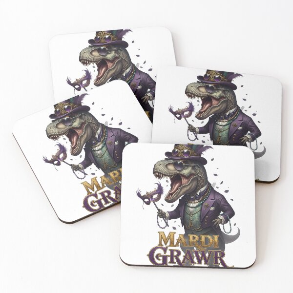 Item preview, Mardi Grawr T-Rex Dino Toddler Kids Mardi Gras Boys Gift Gothic designed and sold by LiviuGligoros.