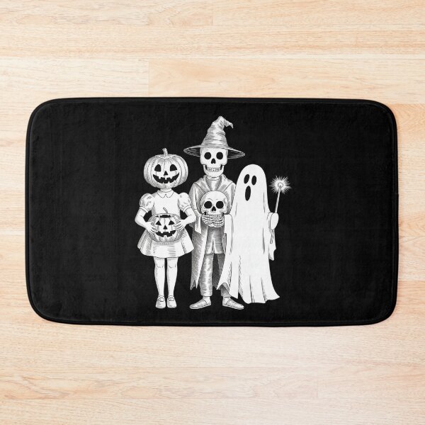 Item preview, Halloween Pumpkin Skeleton Ghost Trio designed and sold by Rotasiin.