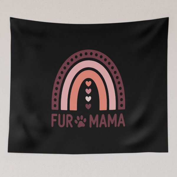 Item preview, Cute Dog Mama Rainbow  Fur mama dog valentine designed and sold by catsdothingz.