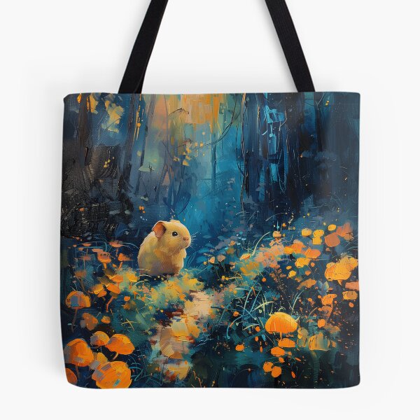 Item preview, Baby Guinea Pig Painting in a Mystical Mushroom Forest designed and sold by CuongArtLab.