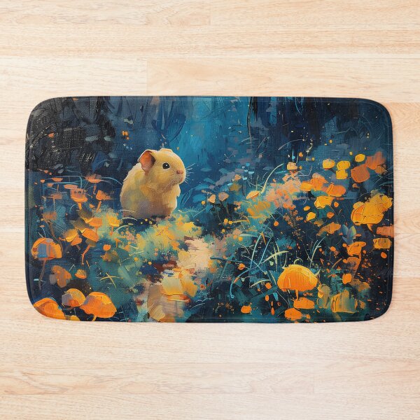 Item preview, Baby Guinea Pig Painting in a Mystical Mushroom Forest designed and sold by CuongArtLab.
