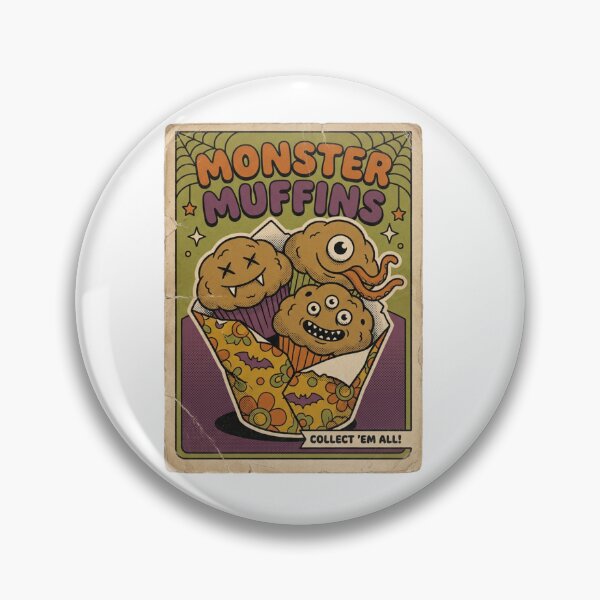 Item preview, Monster Muffins — Retro Creature Snack Sticker designed and sold by MTeesGA.
