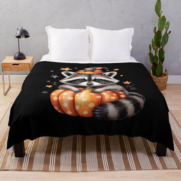 Item preview, Halloween Raccoon and Pumpkin Fall Autumn designed and sold by Rotasiin.