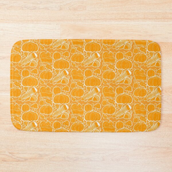 Item preview, Thanksgiving Bliss with orange background  designed and sold by missmann.