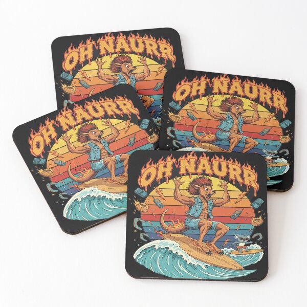 Item preview, oh naur, aur naur, kangaroo and koala surfing, surf, australia, aussie meme designed and sold by Prtina.