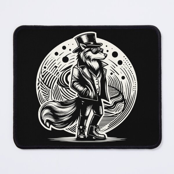 Item preview, Dapper Fox in Top Hat and Coat Minimalist Steampunk Art designed and sold by Since You Know.