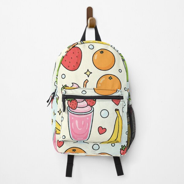 Item preview, Kawaii Pattern of Smoothies and Tropical Fruits designed and sold by EsenciaZen.