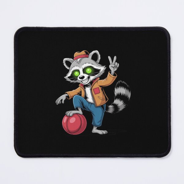 Item preview, Halloween Raccoon Dabbing Dodge Ball Player Dodgeball designed and sold by LinlinsDemons.