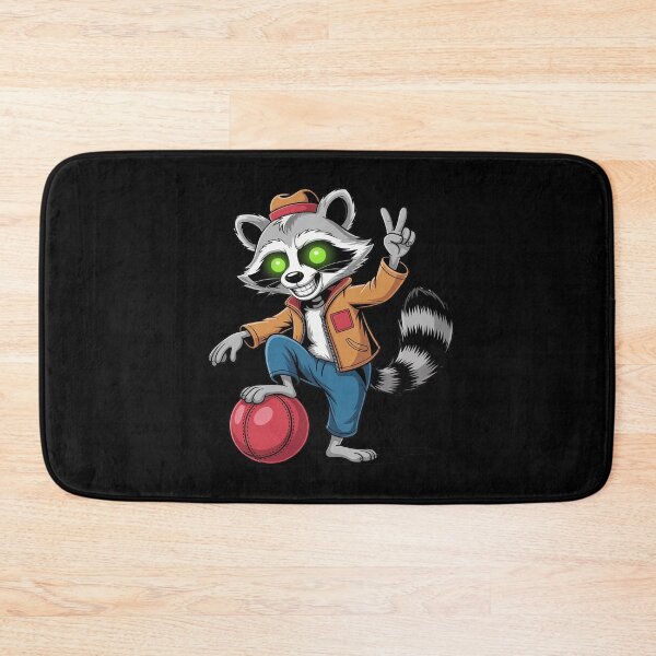 Item preview, Halloween Raccoon Dabbing Dodge Ball Player Dodgeball designed and sold by LinlinsDemons.