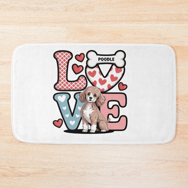 Item preview, LOVE  Poodle Dog Happy Valentines Day designed and sold by catsdothingz.