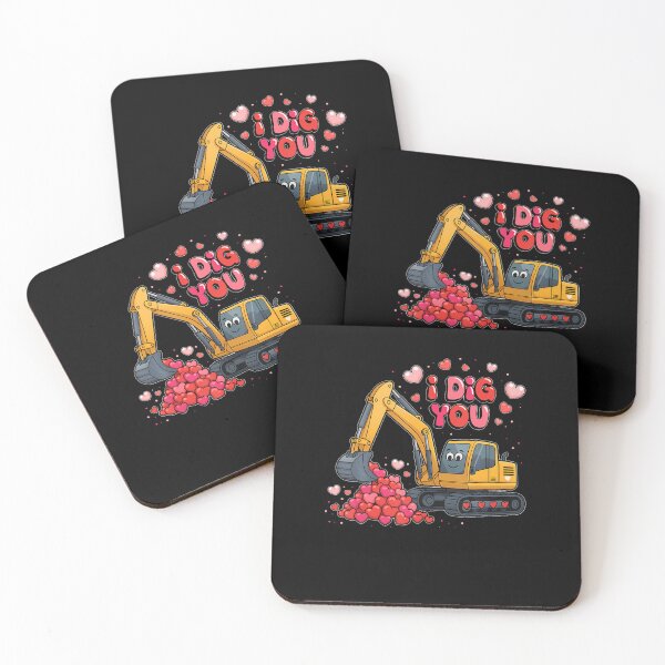 Item preview, Valentine I Dig You Excavator Love Boy Men Toddler designed and sold by DanielleTonia.