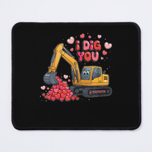 Item preview, Valentine I Dig You Excavator Love Boy Men Toddler designed and sold by DanielleTonia.
