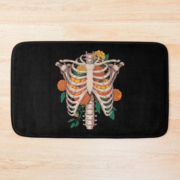 Item preview, Halloween Ribcage Pumpkins Skeleton Spooky Season designed and sold by LinlinsDemons.