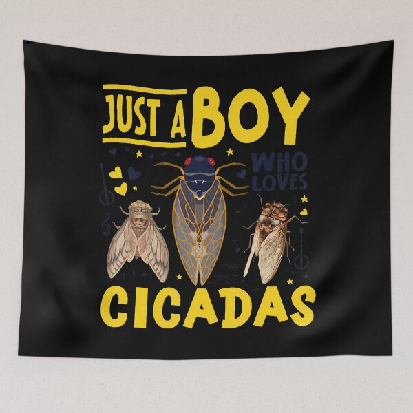 Item preview, Just A Boy Who Loves Cicada designed and sold by AndreaBonnie.