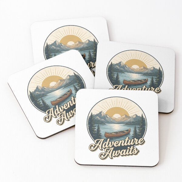 Item preview, Adventure Awaits Mountain Camping Scene designed and sold by SoulenCify.