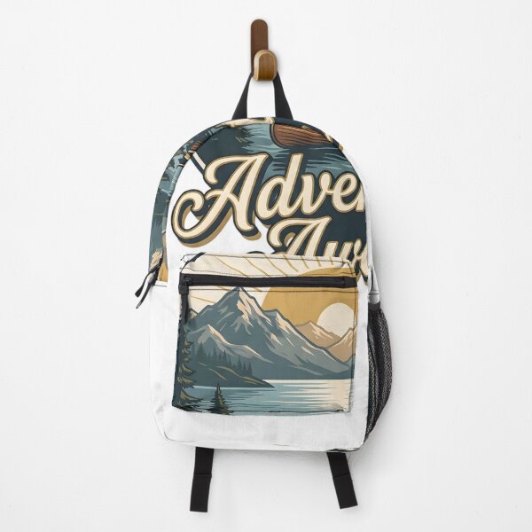 Item preview, Adventure Awaits Mountain Camping Scene designed and sold by SoulenCify.