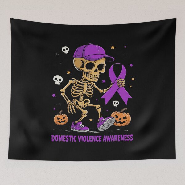 Item preview, Halloween Skeleton Domestic Violence Awareness designed and sold by LinlinsDemons.