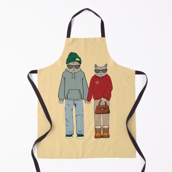 Item preview, Lispe Cat Couple Retro Mid-Century Graphic Art – Cool Feline Duo designed and sold by Lispe-Designs.