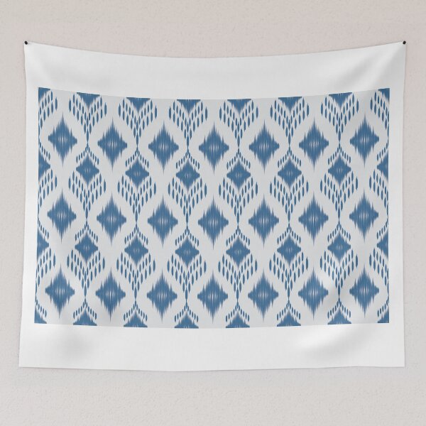 Item preview, A seamless geometric Ikat pattern inspired by traditional hand-dyed weaving techniques designed and sold by Line-Aura.