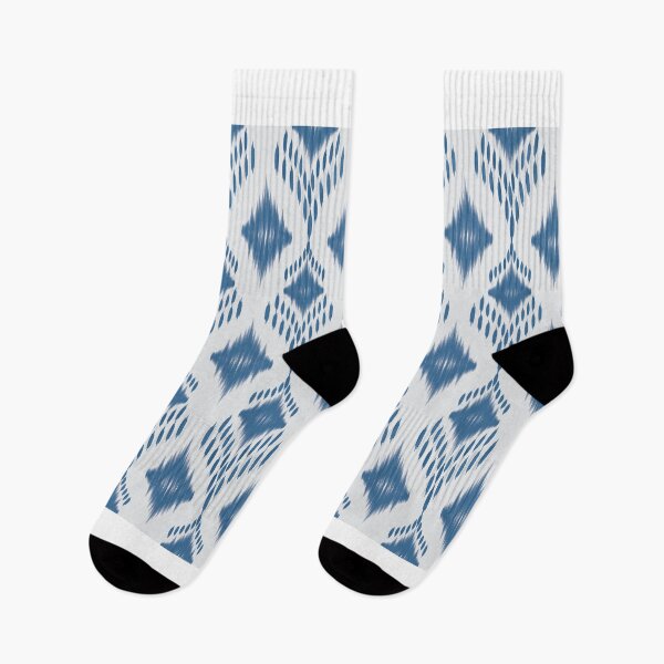Item preview, A seamless geometric Ikat pattern inspired by traditional hand-dyed weaving techniques designed and sold by Line-Aura.