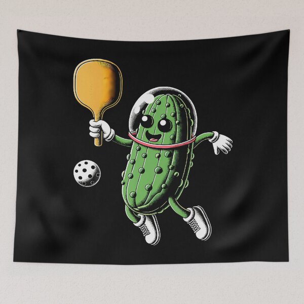 Item preview, Space Astronaut Pickle Playing Pickleball Pickle Ball Player designed and sold by JaimeTrudie.